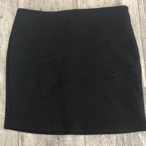 Black mini skirt